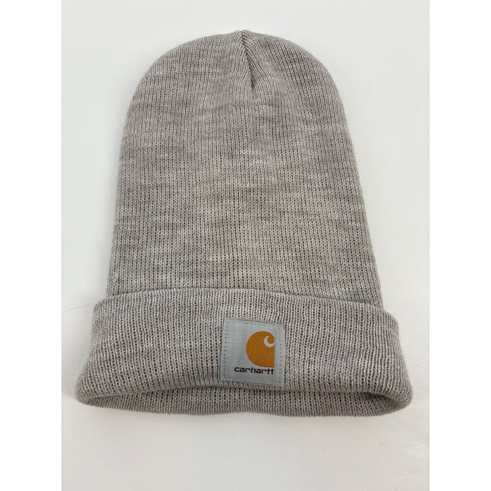 Carhartt Gray Knit Beanie Hat